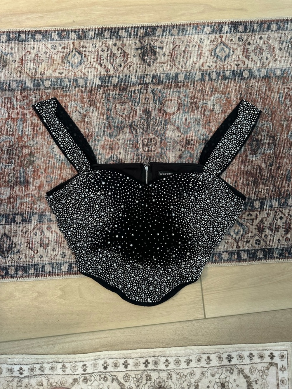 Fashion Nova Under The Spotlight Rhinestone Bustier
